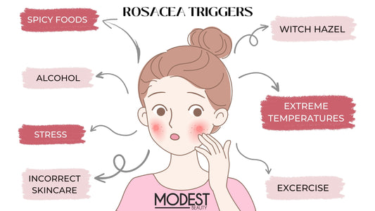 7 Things that trigger Rosacea flare-ups - Modest Beauty Skincare